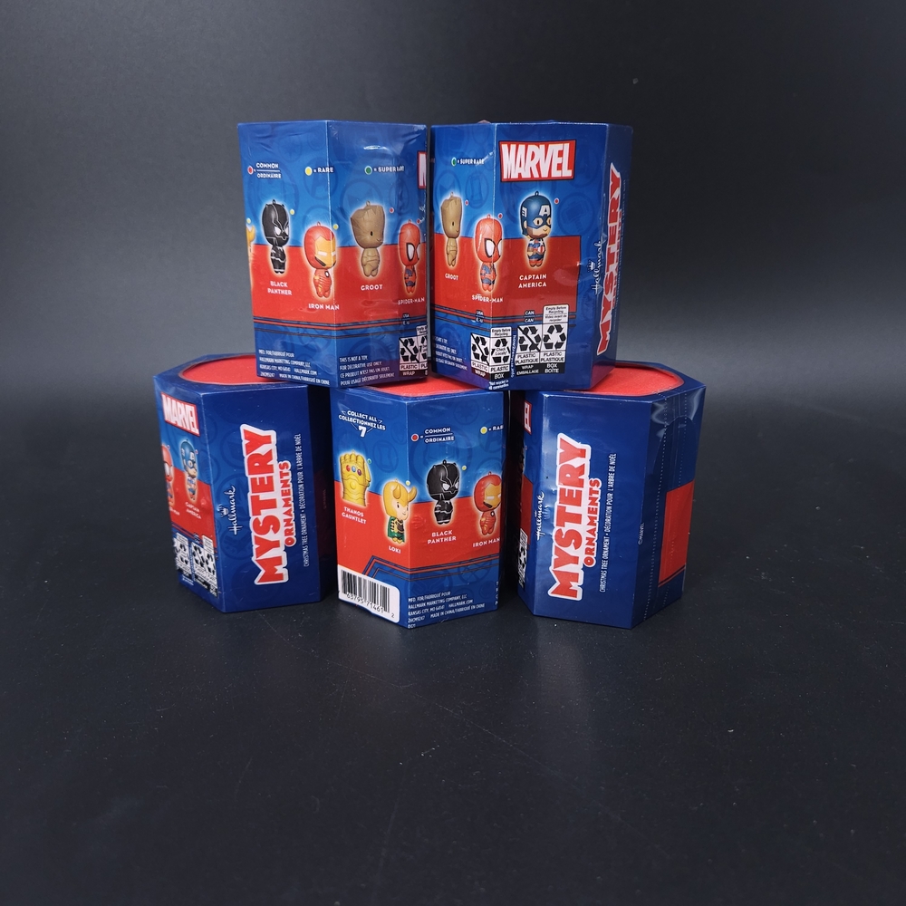 Marvel Mystery Ornament By Hallmark, 5 Ornaments New Sealed